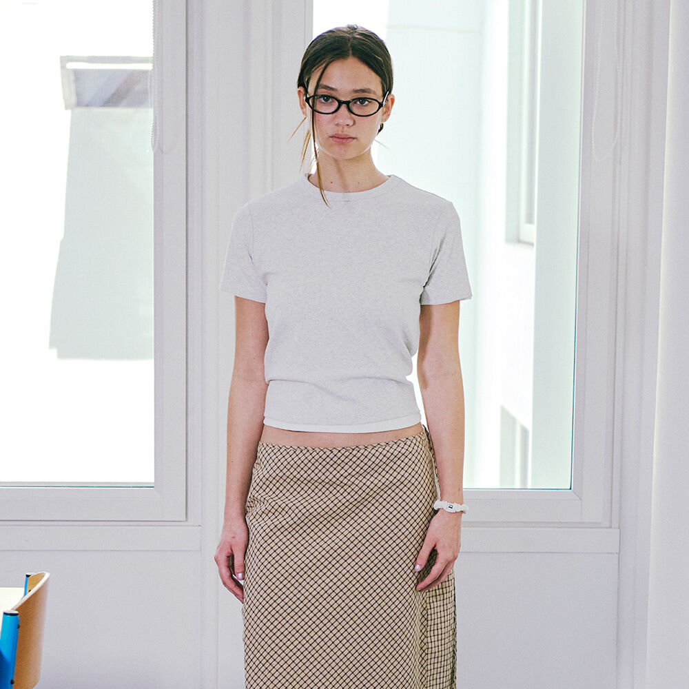 ORGANIC SILKET Lc MINI T-SHIRT_OATMEAL_LC252TS02OT - 감도