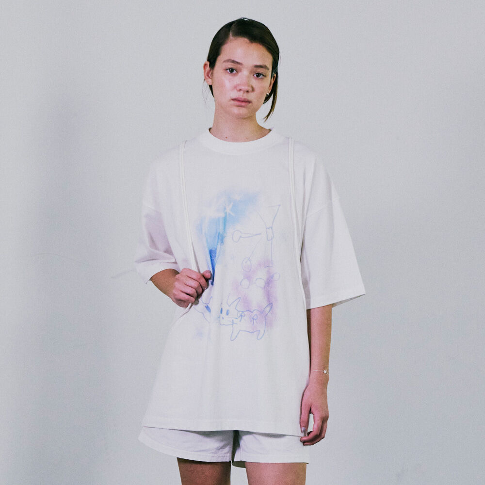 ★LOW CLASSIC★ LOVE PARK TSHIRTOFF WHITE PARK OVERSIZED T-SHIRT_OFF WHITE_LC251TS15OW - 감도 깊은