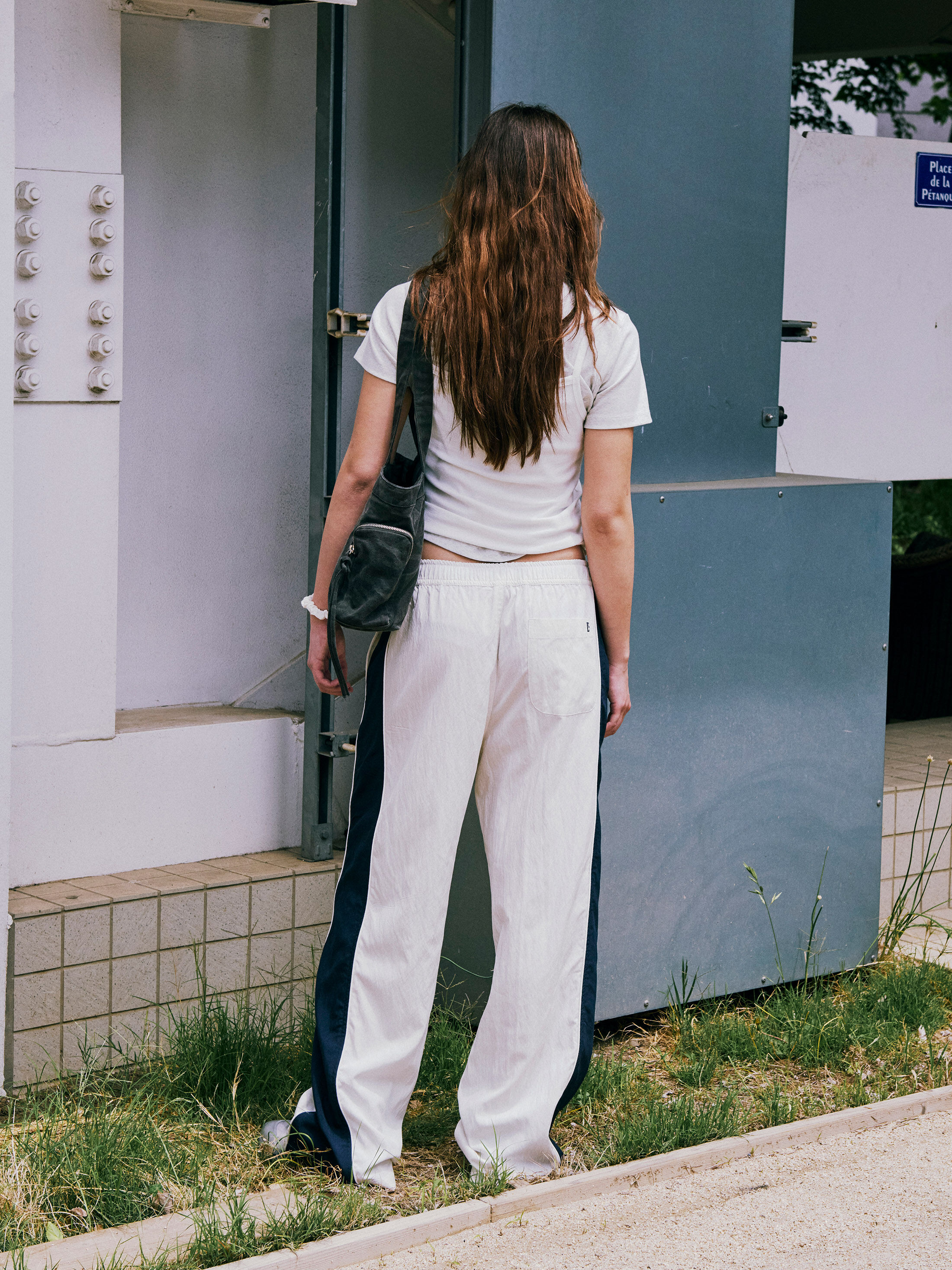 ■LOW CLASSIC■ Lc LOOSEFIT BANDING PANTSIVORY NAVY LC252PT0 MUSINSA | LOW CLASSIC Lc LOOSE-FIT BANDING PANTS_BLUE