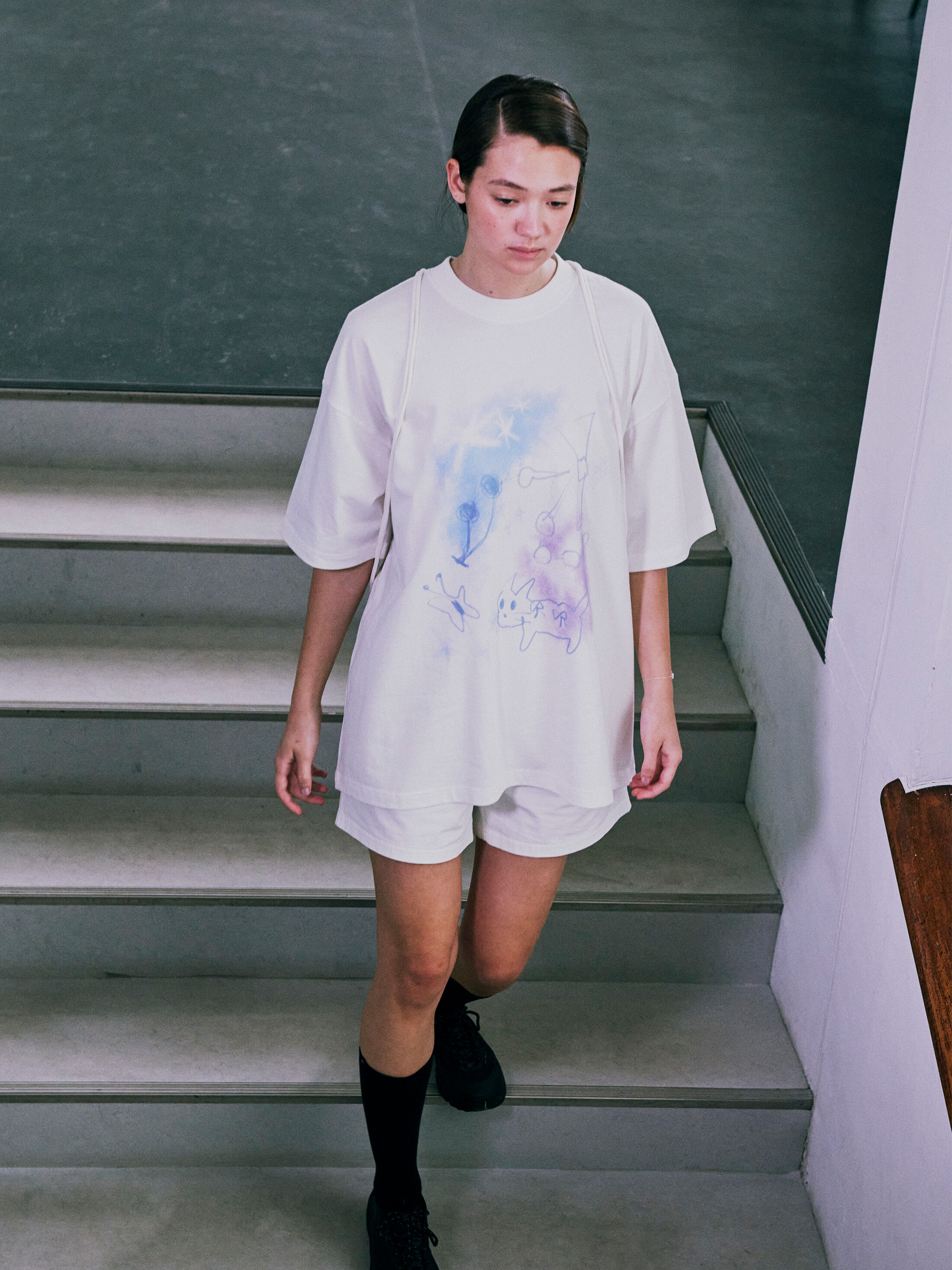 PARK OVERSIZED T-SHIRT_OFF WHITE_LC251TS15OW - 감도 깊은