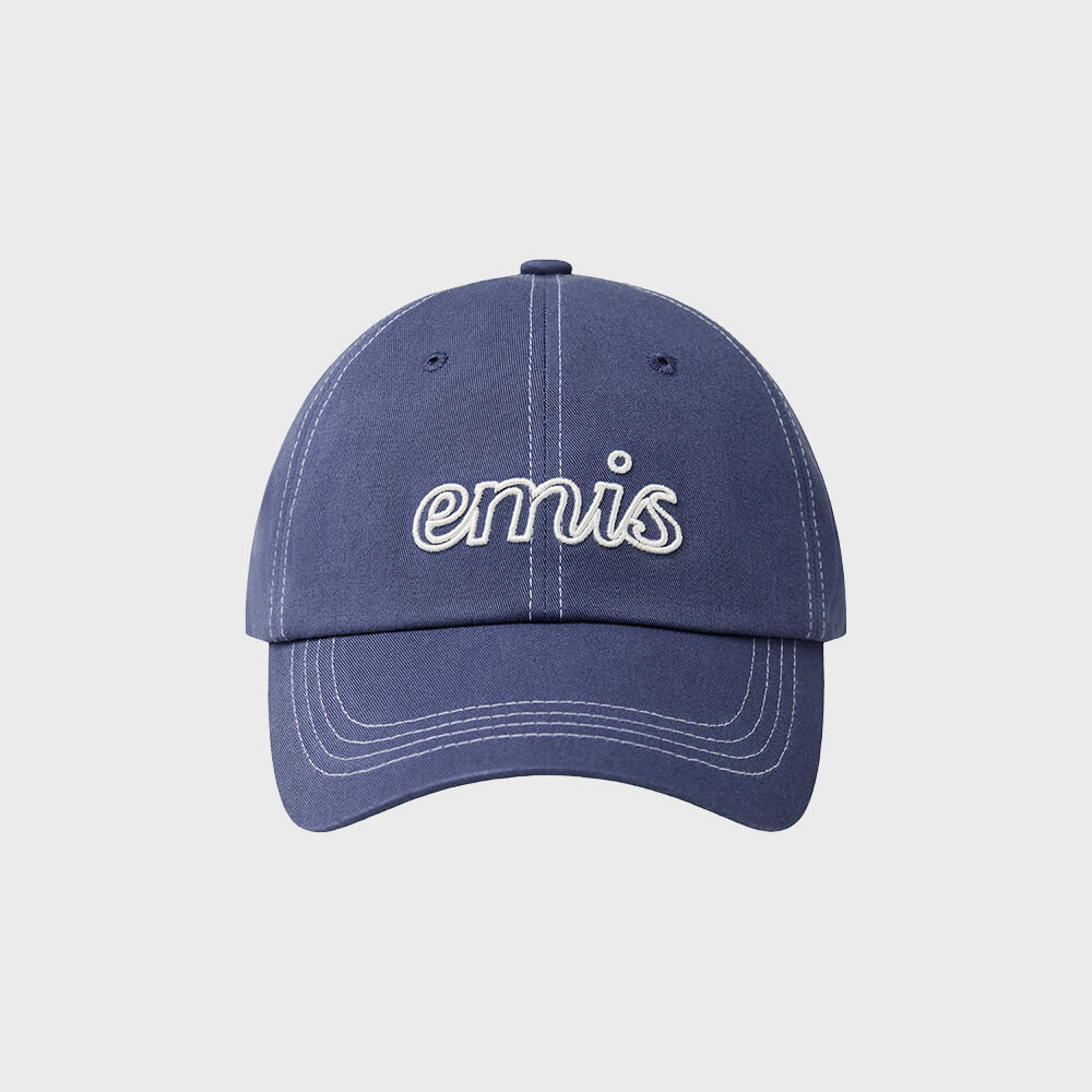 LETTERING LOGO WHITE STITCH BALL CAP-GREEN - 감도 깊은 취향
