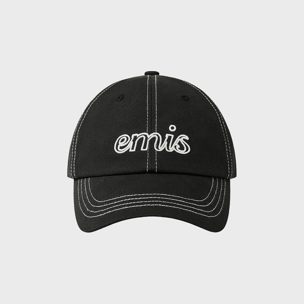 ★EMIS★ EMBOSSING LOGO BALL CAPCHARCOAL m1037_1428592 Emis Embossing Logo Ball Cap – Lumière Studio