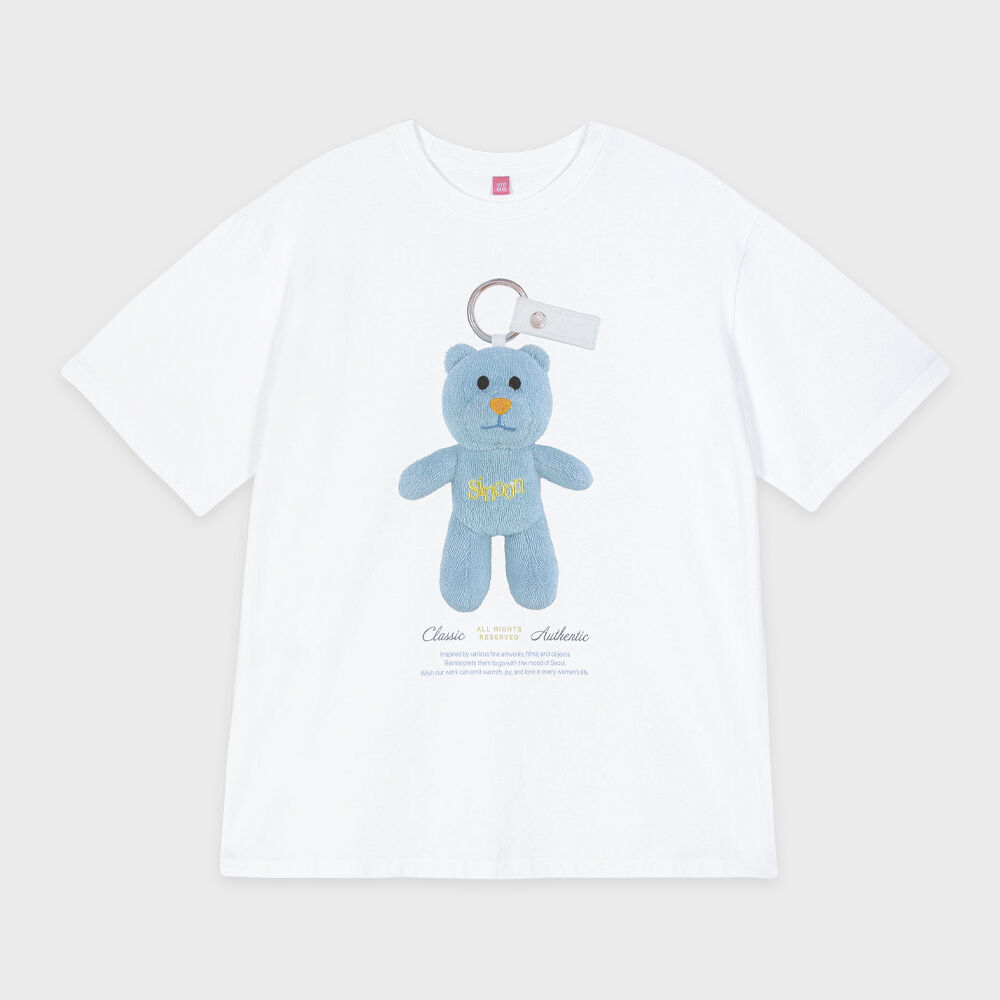 SUMMER TEDDY MUSEUM TOUR TEE light heather gray - 감도 깊은