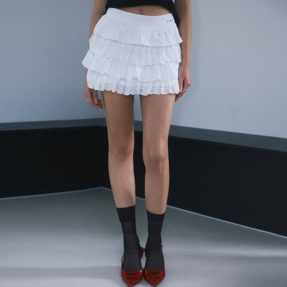 ワンピース Rosie shirring skirt white Rosie shirring skirt (white) - 감도 깊은 취향 셀렉트샵 29CM