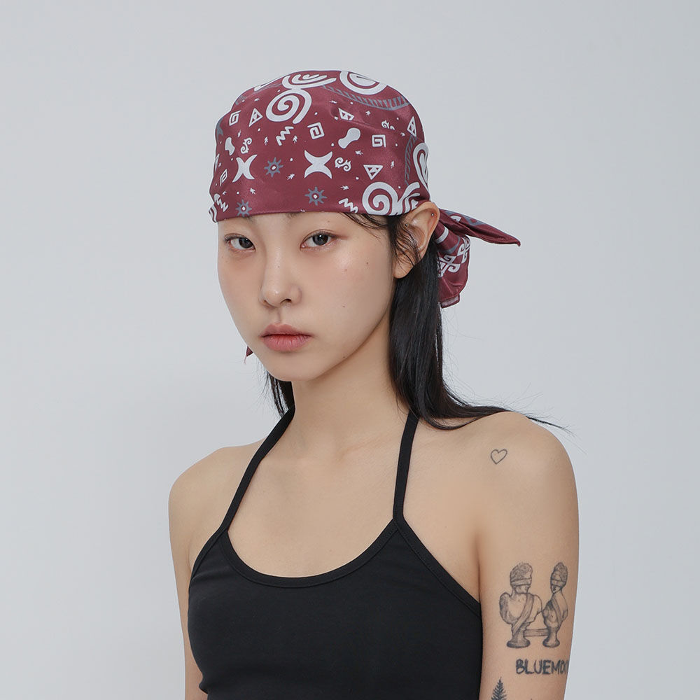 【CENTAUR.KR】CENTAUR ARCHIVE SMALL BANDANA バンダナ CENTAUR ARCHIVE SMALL BANDANA_CREAM - 감도 깊은 취향 셀렉트