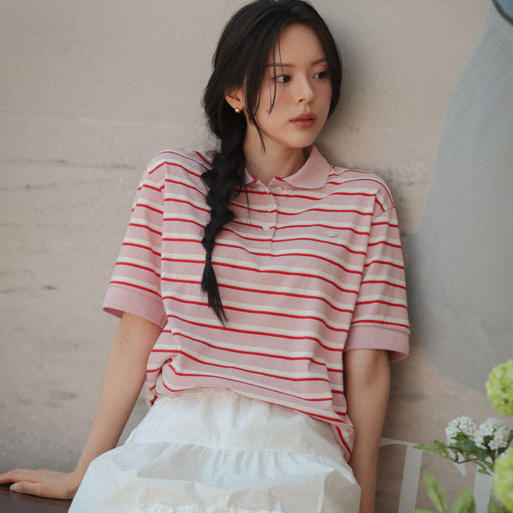 ★SIO★SIO SEOUL PEARL SHORT SLEEVE TOP [NAVY]★韓国送料込 SIO SEOUL PEARL SHORT SLEEVE TOP [NAVY] - 감도 깊은 취향