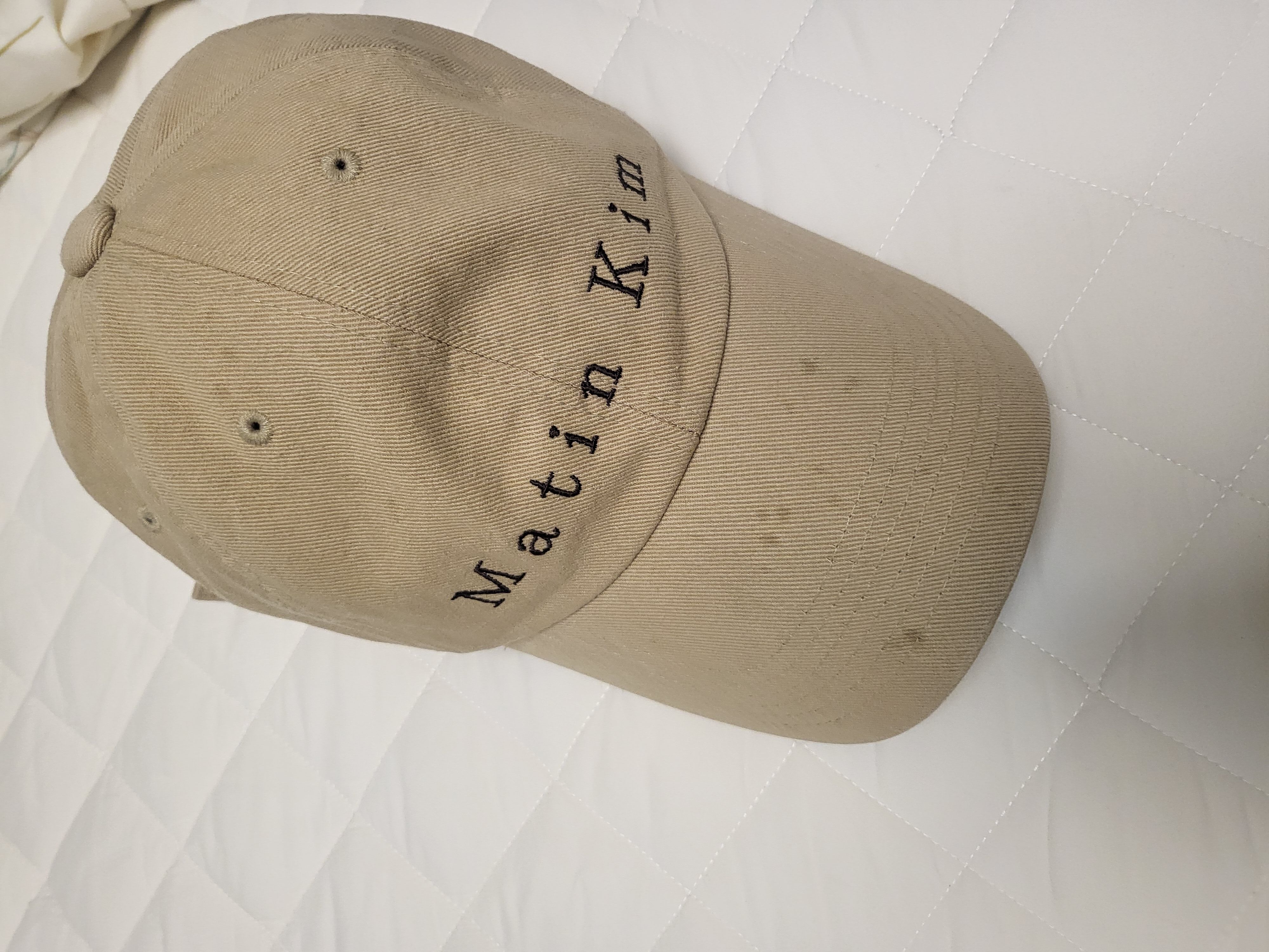 キャップ [MATINKIM]matin cotton washed ball cap in beige aovnfmddqn.jpg?v=1752571121