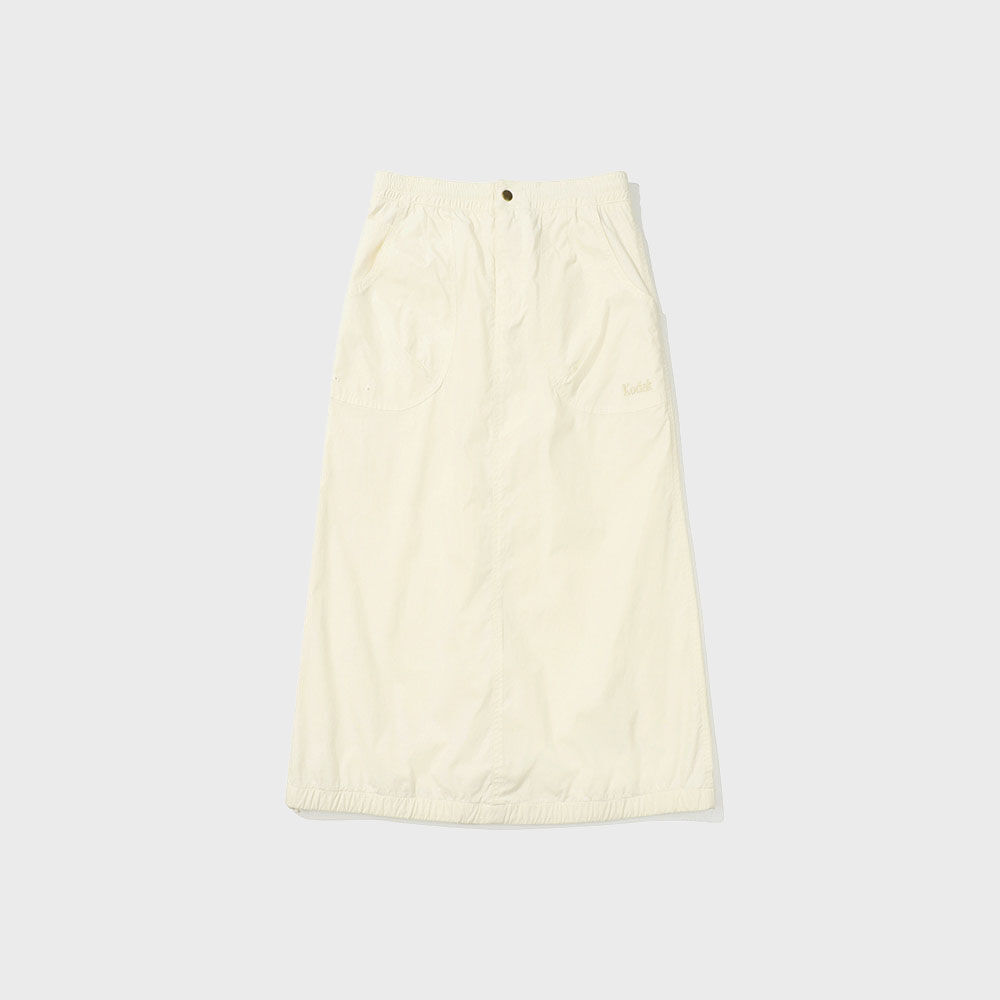 PADDED WRINKLE SKIRT_WHITE(NG2CFUPA92A) - 감도 깊은 취향