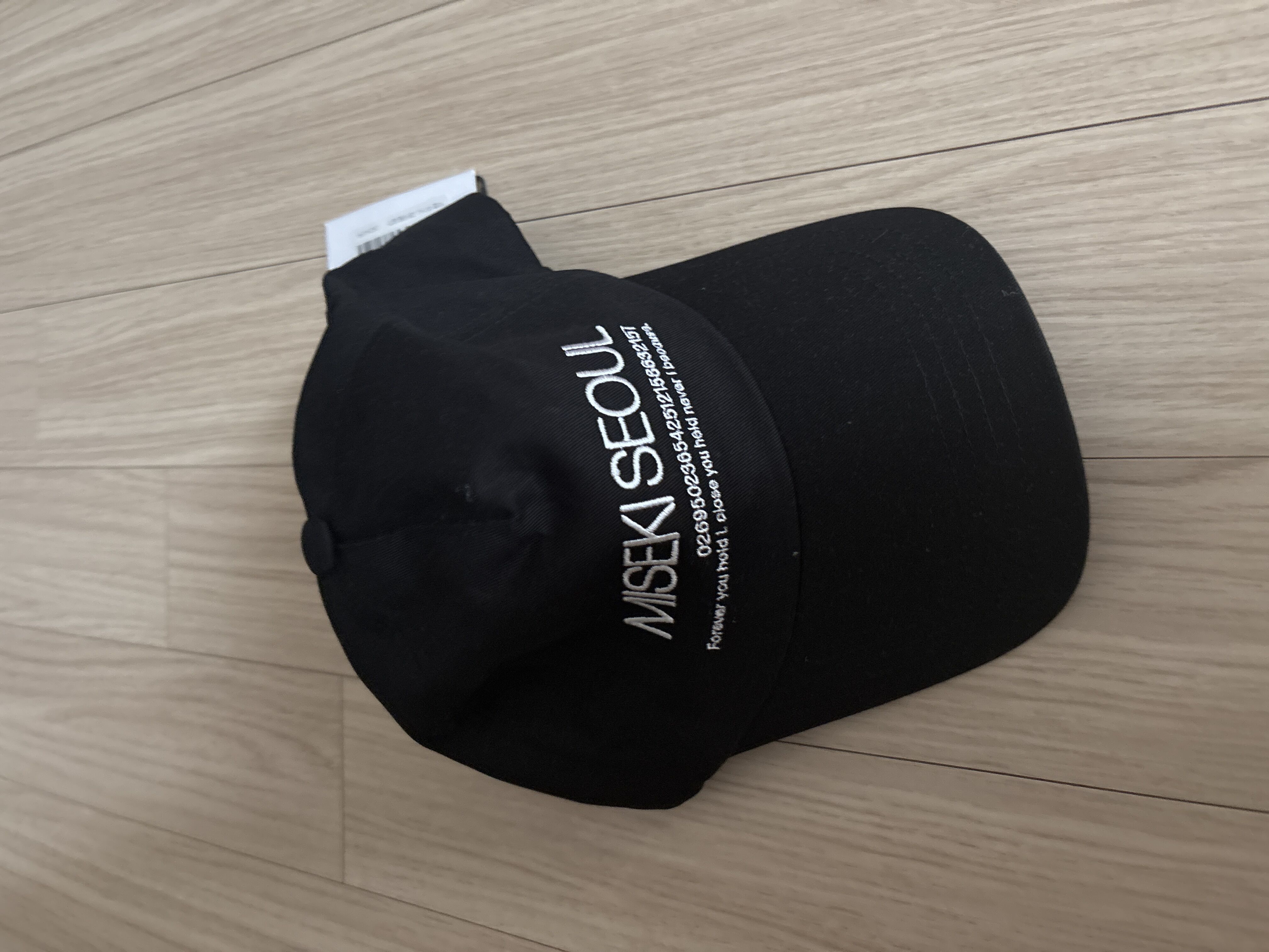 Misekiseoul logo ball cap BLACK - 감도 깊은 취향 셀렉트샵 29CM