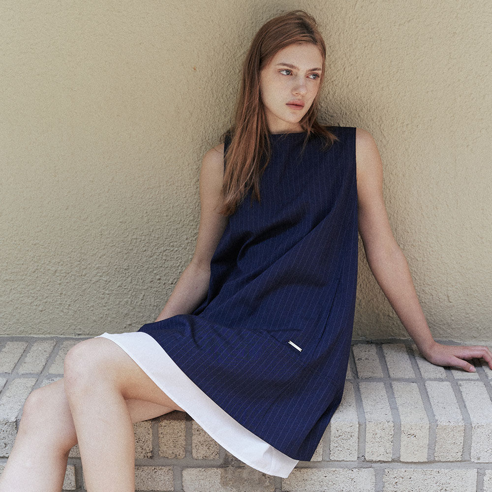 ★TILL I DIE★ Button shirring sleeveless dress TISU03OP03_I ☆TILL I DIE☆ Button shirring sleeveless dress TISU03OP03_I