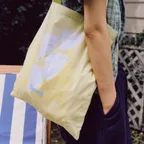 Saki Heart Cotton Bag (Green)