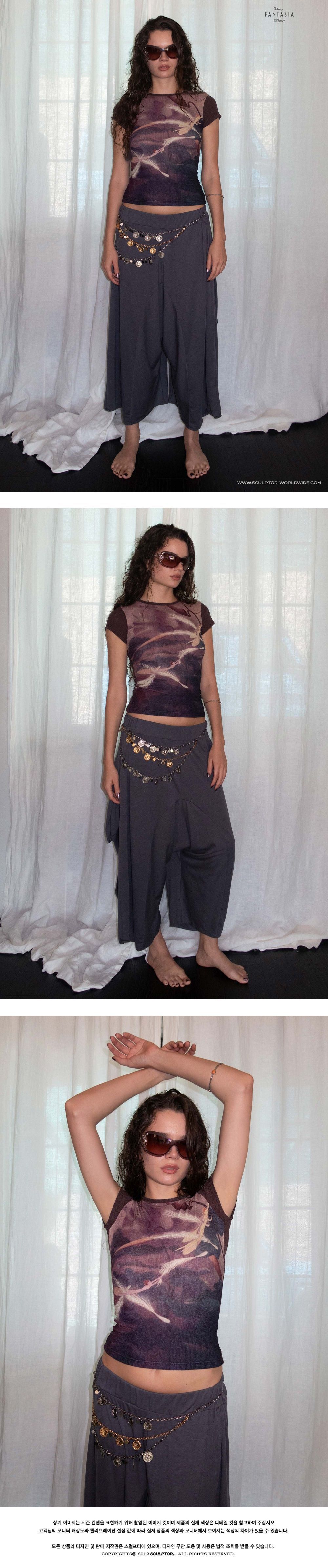 Tシャツ・カットソー [SCULPTOR][Sculptor X Fantasia] Three Chapter Tee Brown Sculptor X Fantasia] Three Chapter Tee Brown - 감도 깊은