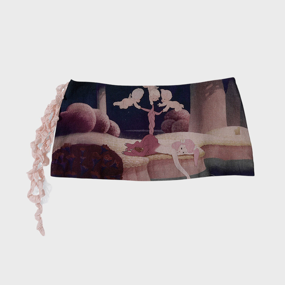 Sculptor X Fantasia] Tail Skirt Hazy Pink - 감도 깊은 취향