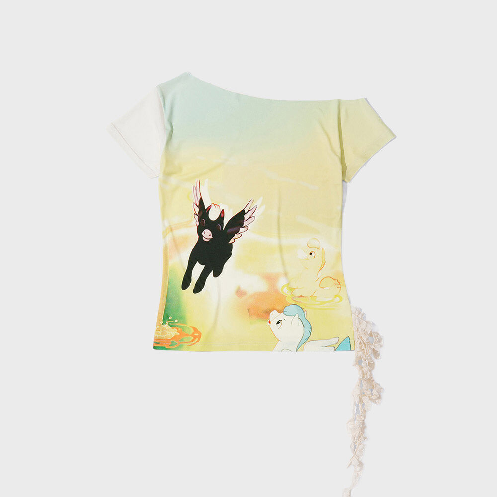 ★SCULPTOR★ Sculptor X Fantasia Fairy Tee Pale Pink SC25S29 Sculptor X Fantasia] Fairy Tee Pale Pink
