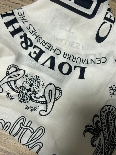 【CENTAUR.KR】CENTAUR ARCHIVE SMALL BANDANA バンダナ CENTAUR ARCHIVE SMALL BANDANA_CREAM - 감도 깊은 취향 셀렉트