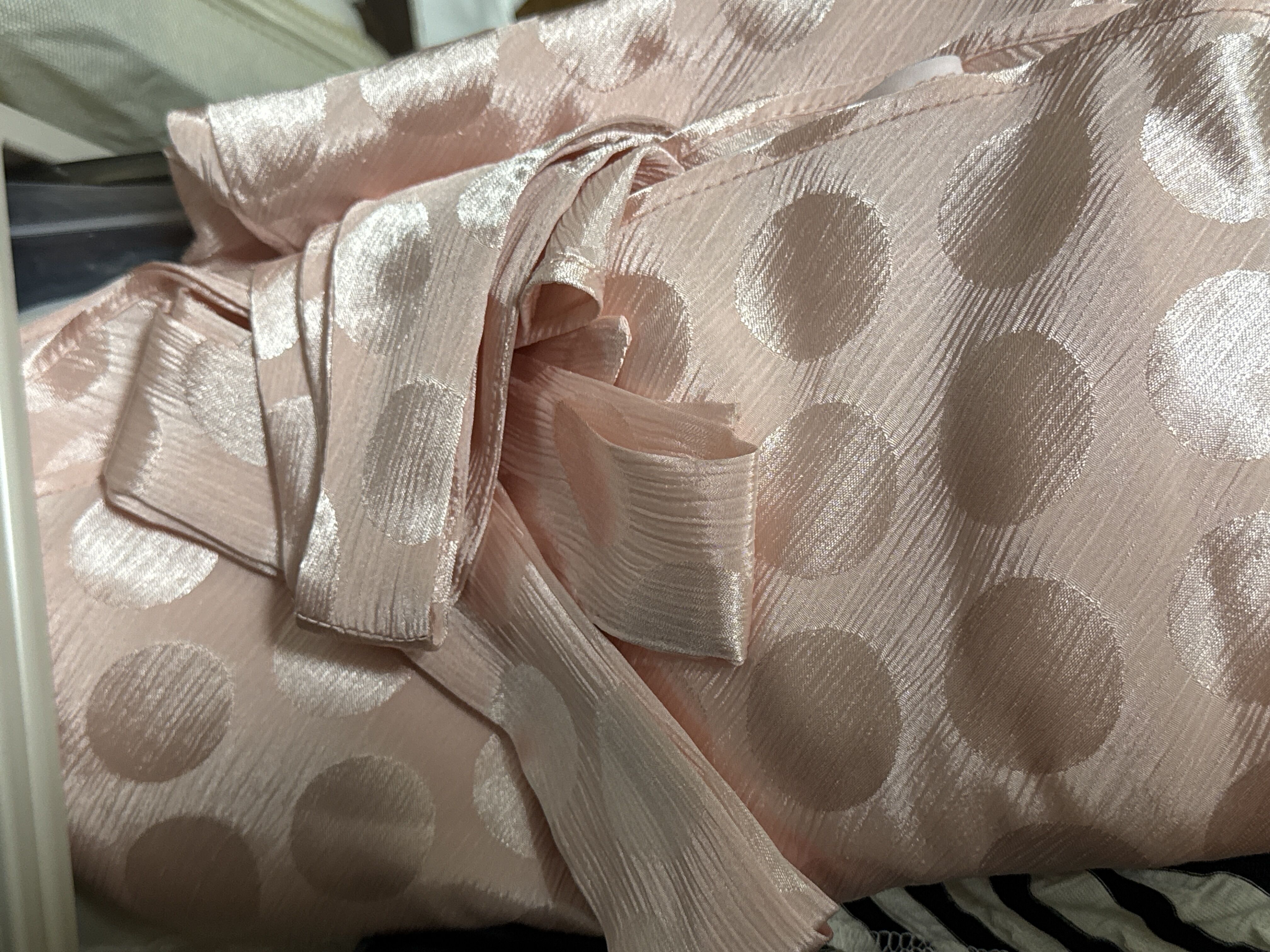 Pearl Dot Mini Dress (Scarf Set / Pink) - 감도 깊은 취향