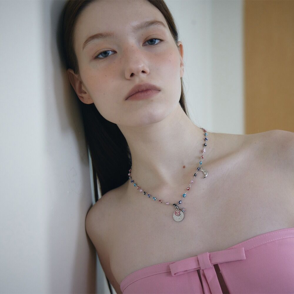 ☆韓国の人気☆【trimarch】☆Tri No.3 basic necklac.e☆ Tri No.3 basic necklace Pink - 감도 깊은 취향 셀렉트샵 29CM
