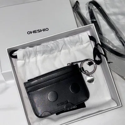 DOT CROSS CARD WALLET, BLACK - 감도 깊은 취향 셀렉트샵 29CM
