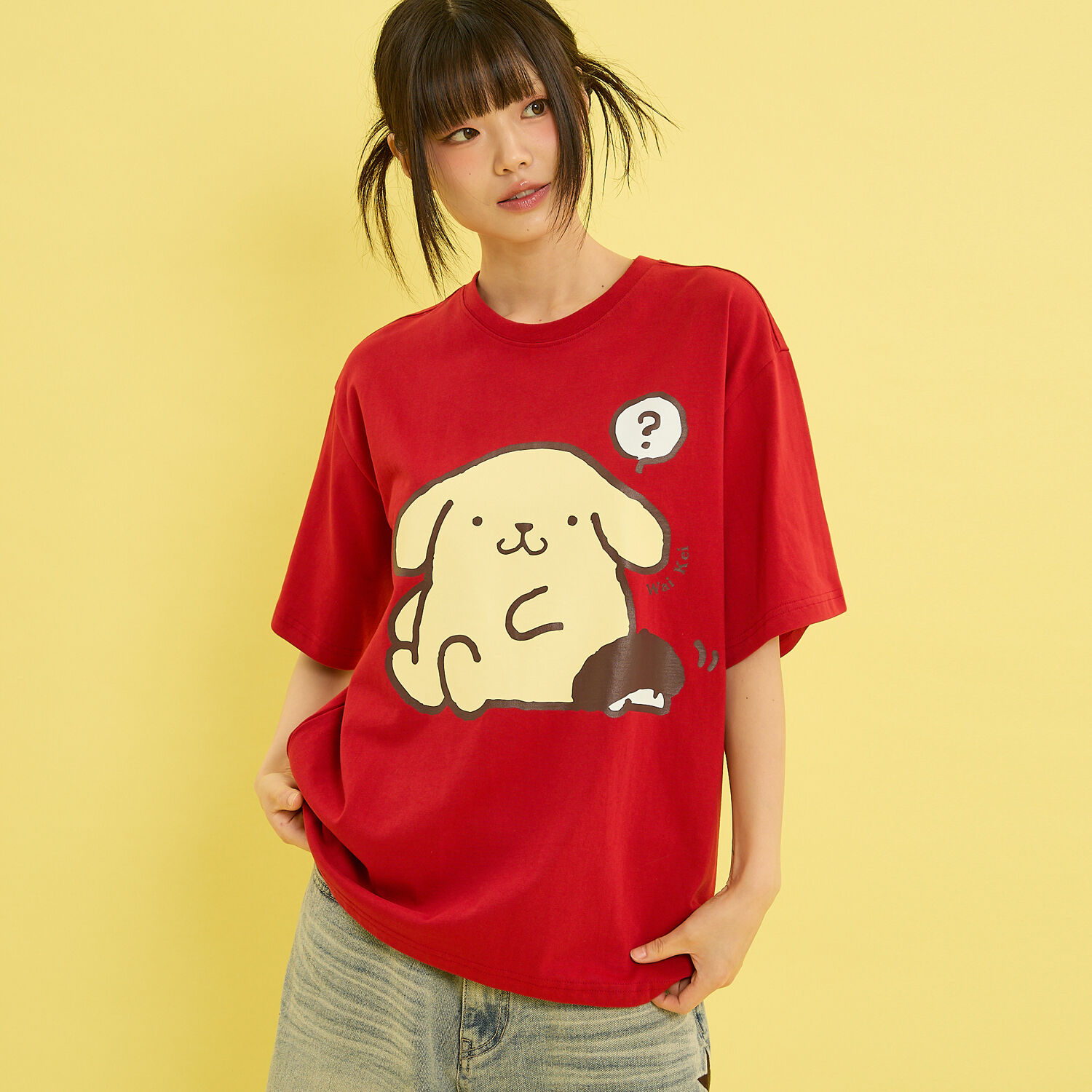 MARITHE★MARITHE X MY MELODY W OVER FIT TEE MARITHE X MY MELODY W MESH OVER FIT TEE | WY Store