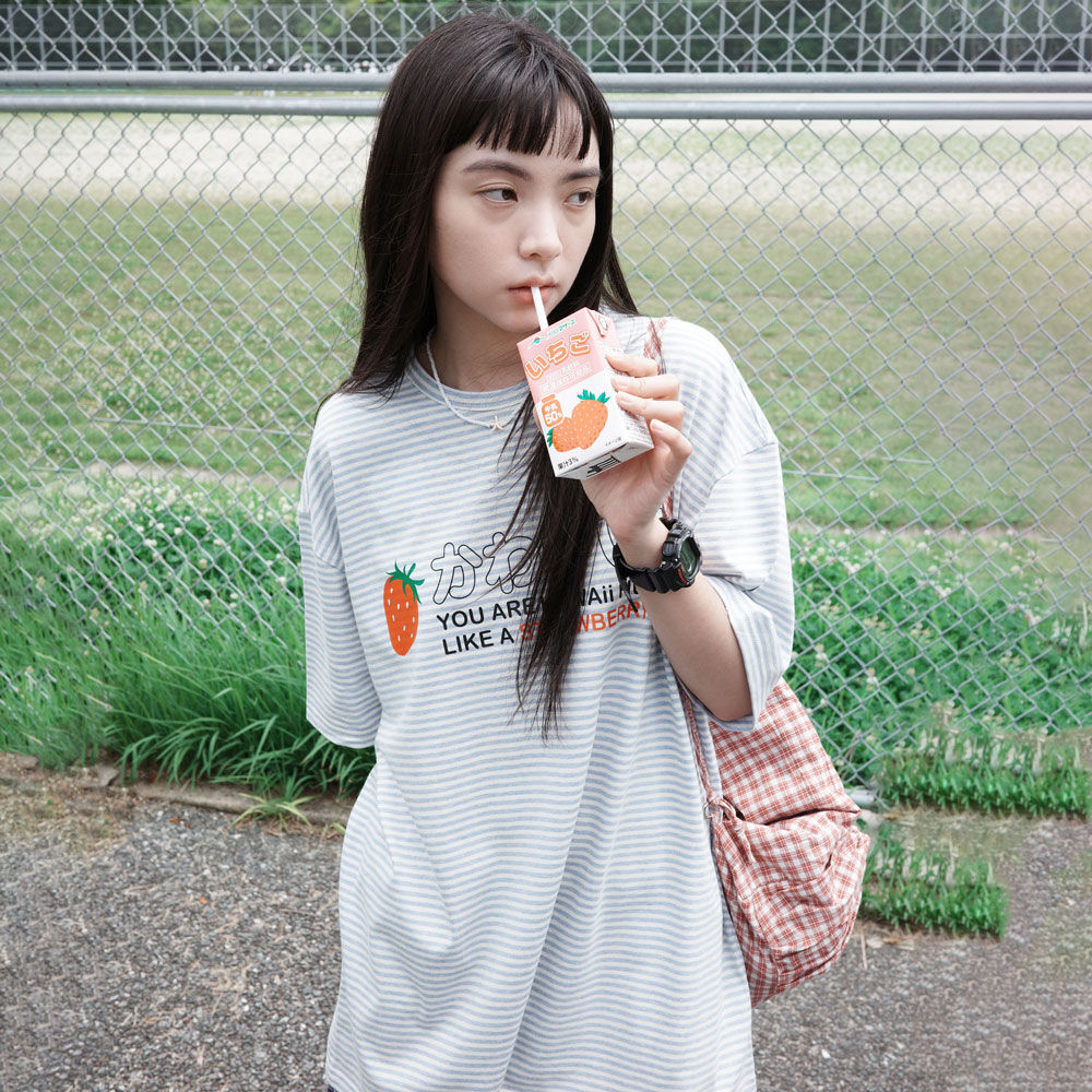 ★ WONDER VISITOR★ Pink HEESU One shoulder Tshirt White m1 Designer fashion, Seoul-fully created | W Concept
