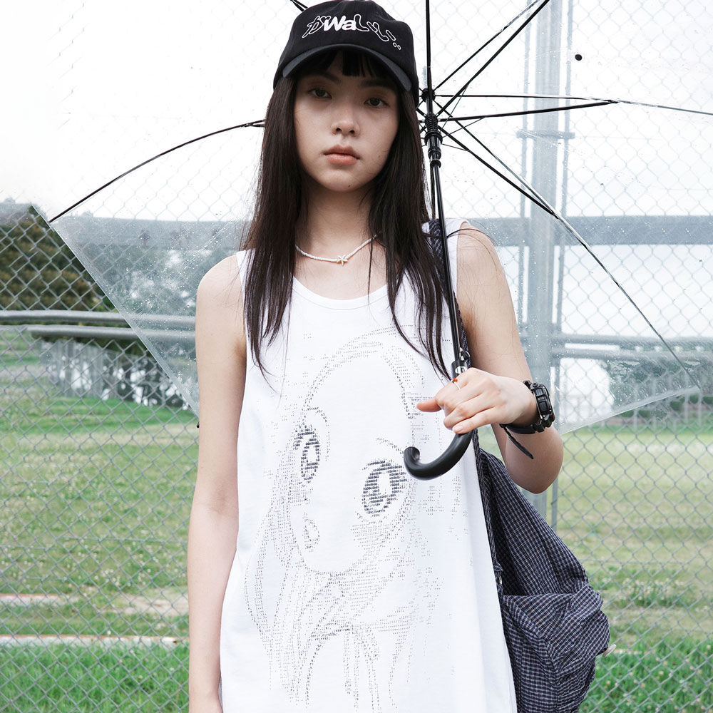 ★ WONDER VISITOR★ Ascii Pink Heesu Overfit Tshirt White m Ascii Pink Heesu Overfit T-shirt [White] - 감도 깊은 취향