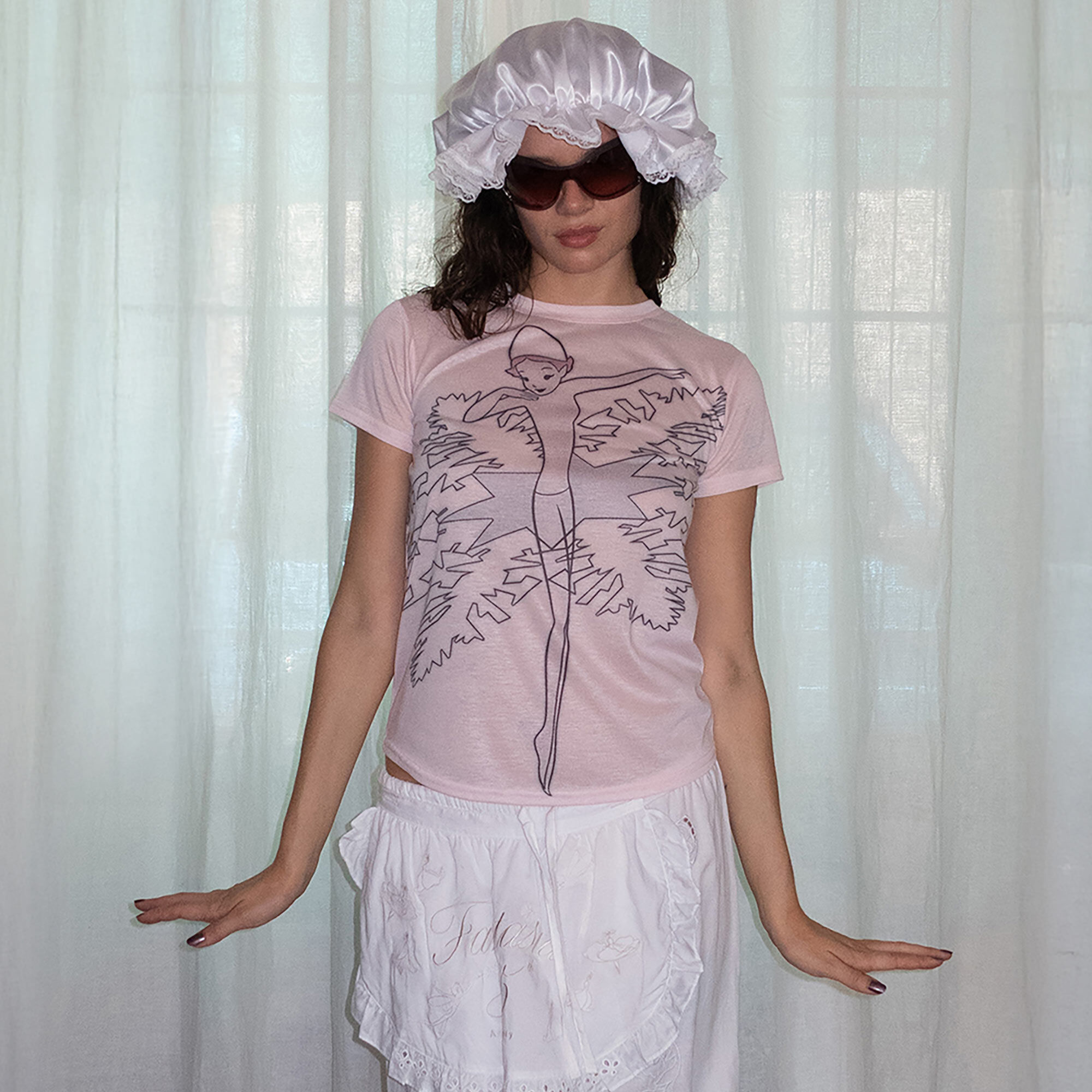 ★SCULPTOR★ Sculptor X Fantasia Fairy Tee Pale Pink SC25S29 Sculptor X Fantasia] Fairy Tee Pale Pink