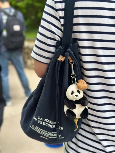antibes drawstring bag (linen) - navy - 감도 깊은 취향