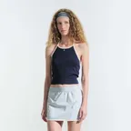 IVY HALTER TOP (NAVY)