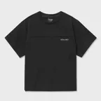 프레시벤트 우븐 여성 포켓 반팔티셔츠 (BLACK)
