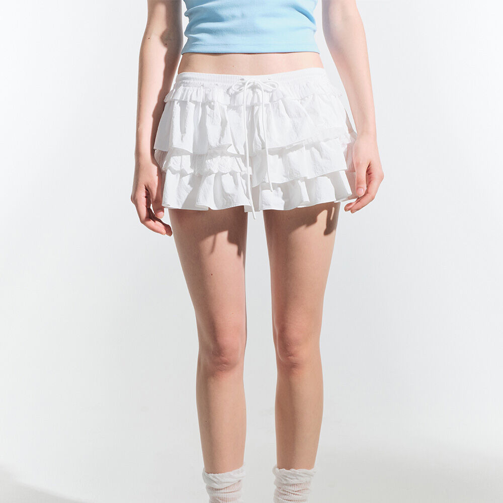 ミニスカート ROUGHNECK tutu pants skirt cream 0.5.jpg