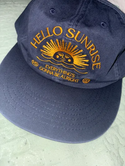 Washed HS Arch Logo 6Panel Cap_Navy/Orange - 감도 깊은 취향