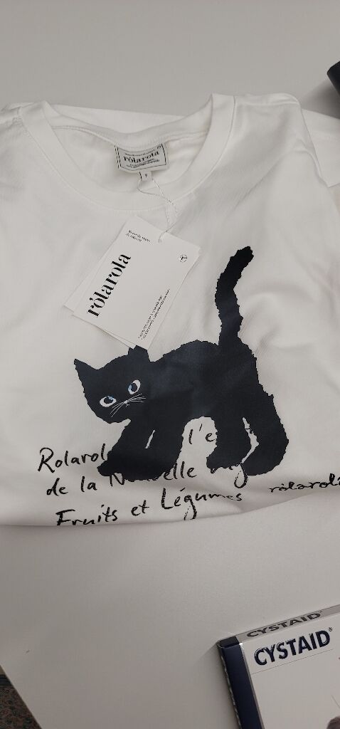 ROLA CAT FRIENDS LOOSE FIT T-SHIRT WHITE - 감도 깊은 취향