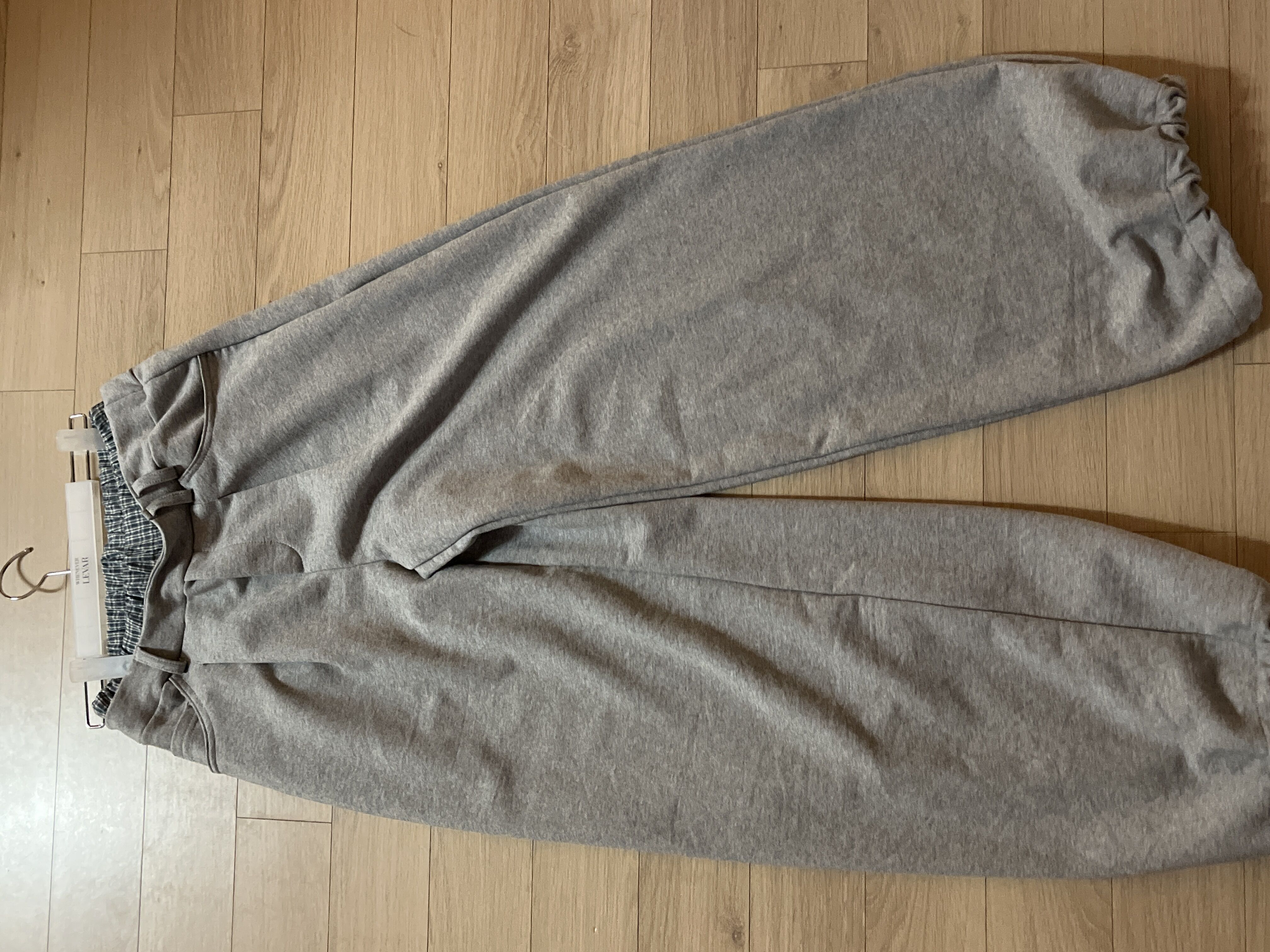 UNDERWEAR LAYERED SWEAT PANTS - GREY - 감도 깊은 취향 셀렉트