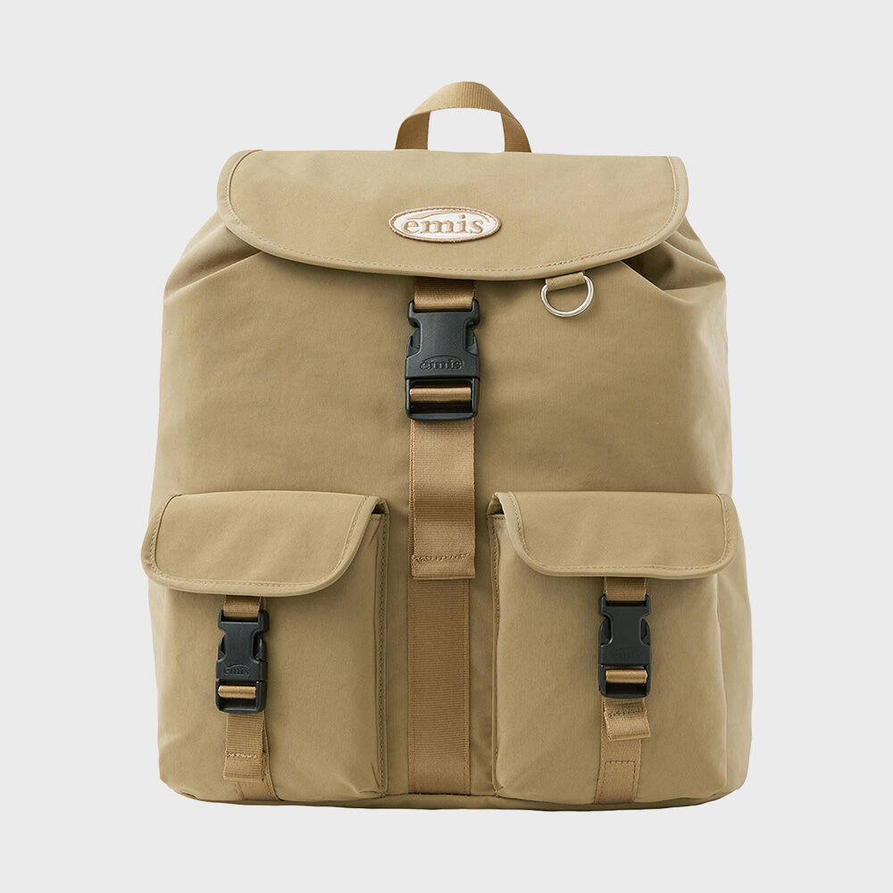 ★EMIS★ MINI WAPPEN POCKET BACKPACK RENEWALBEIGE m1037_1334 MINI WAPPEN POCKET BACKPACK (RENEWAL)-BEIGE - EMIS