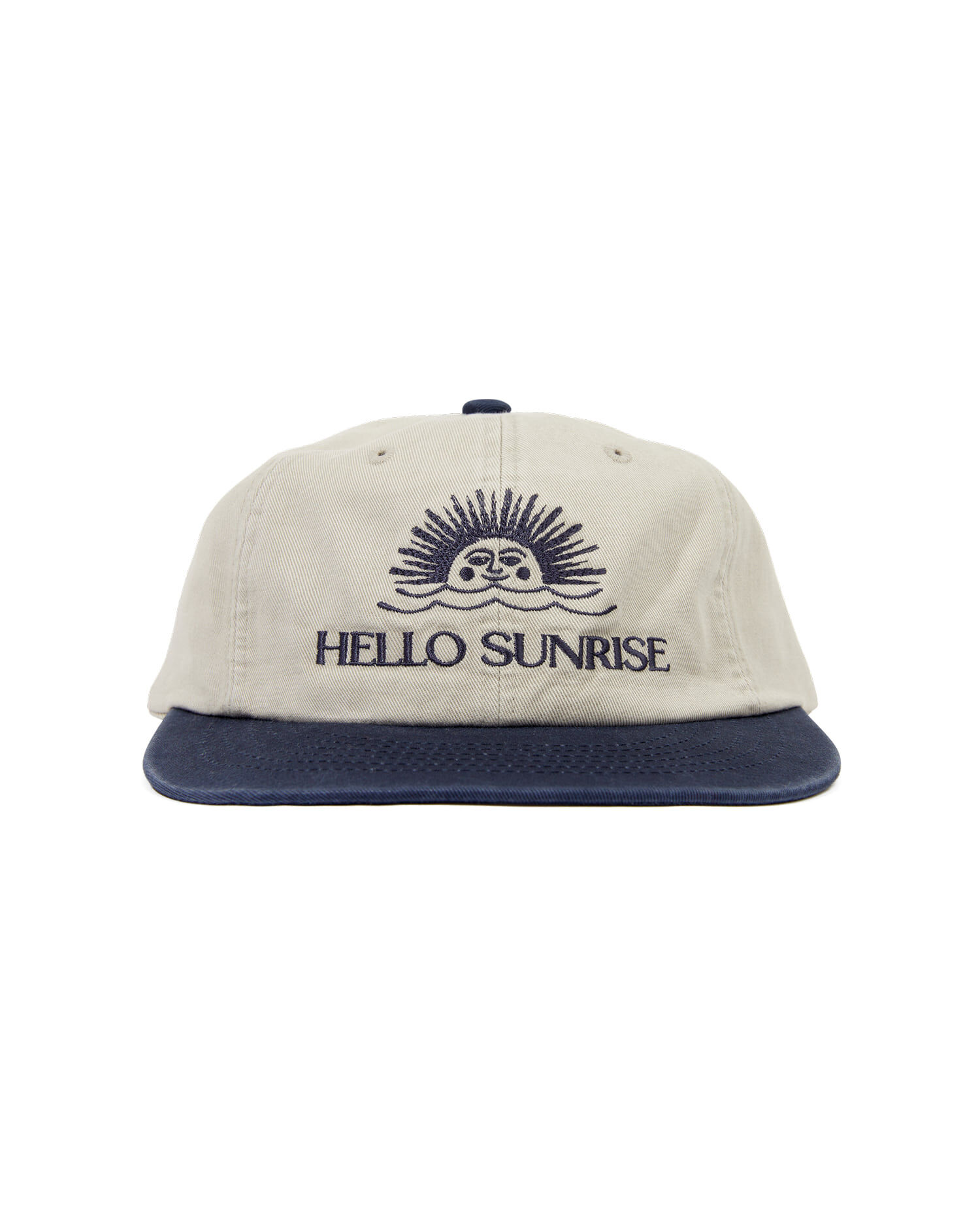 HELLO■Washed Typo Arch Logo 6panel Cap_Pacific Blue Washed Typo Arch Logo 6panel Cap_Pacific Blue - 감도 깊은