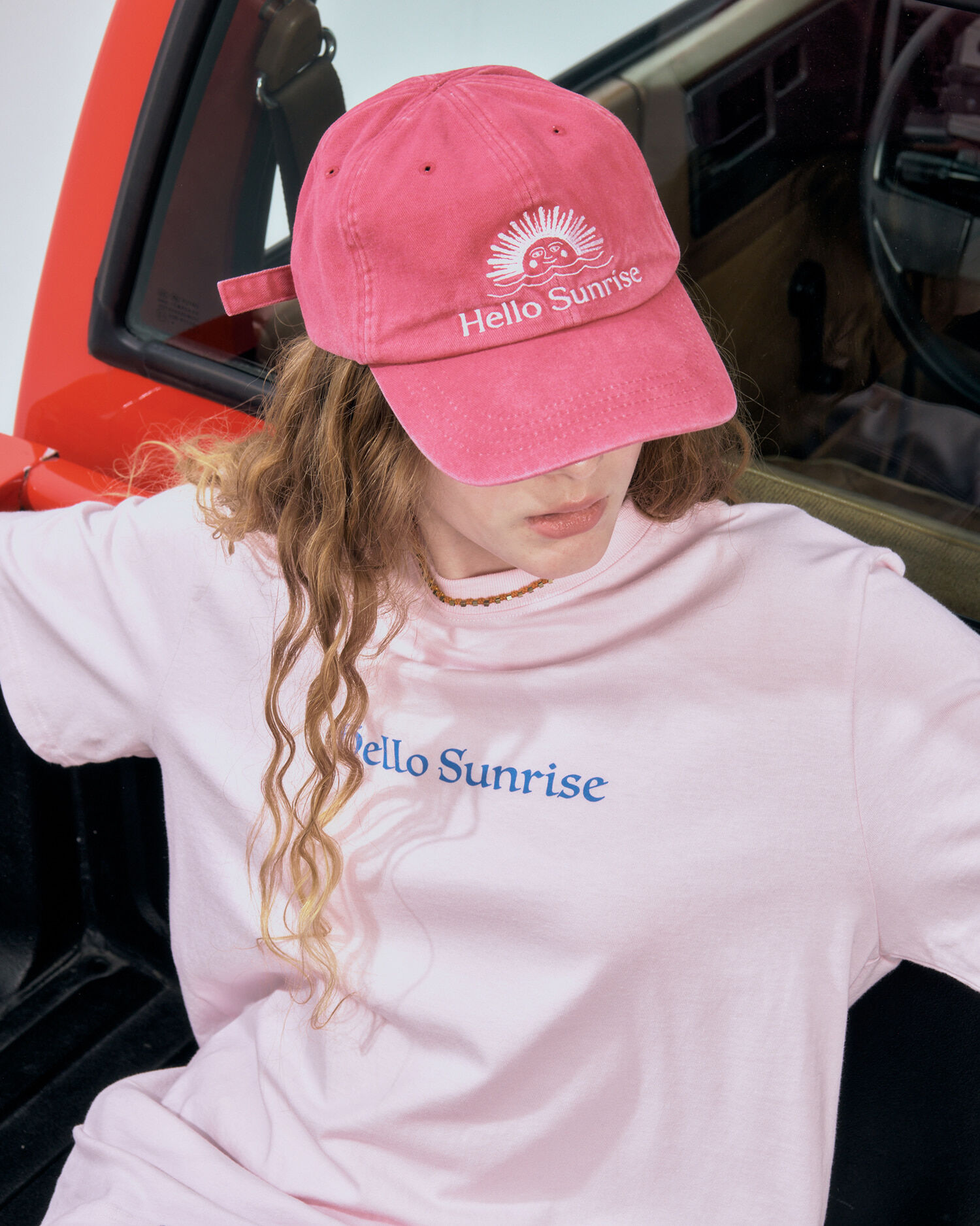 ★HELLO SUNRISE★送料込★韓国★人気★Washed OG Logo Ball Cap Washed OG Logo Ball Cap_Vintage Pink - 감도 깊은 취향 셀렉트