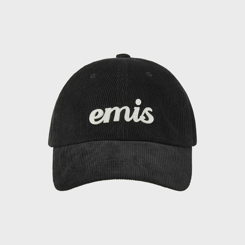 ★EMIS★ BOUCLE VINTAGE LOGO BALL CAPBLACK m1037_1349003 VINTAGE PIGMENT BALL CAP-BLACK - EMIS