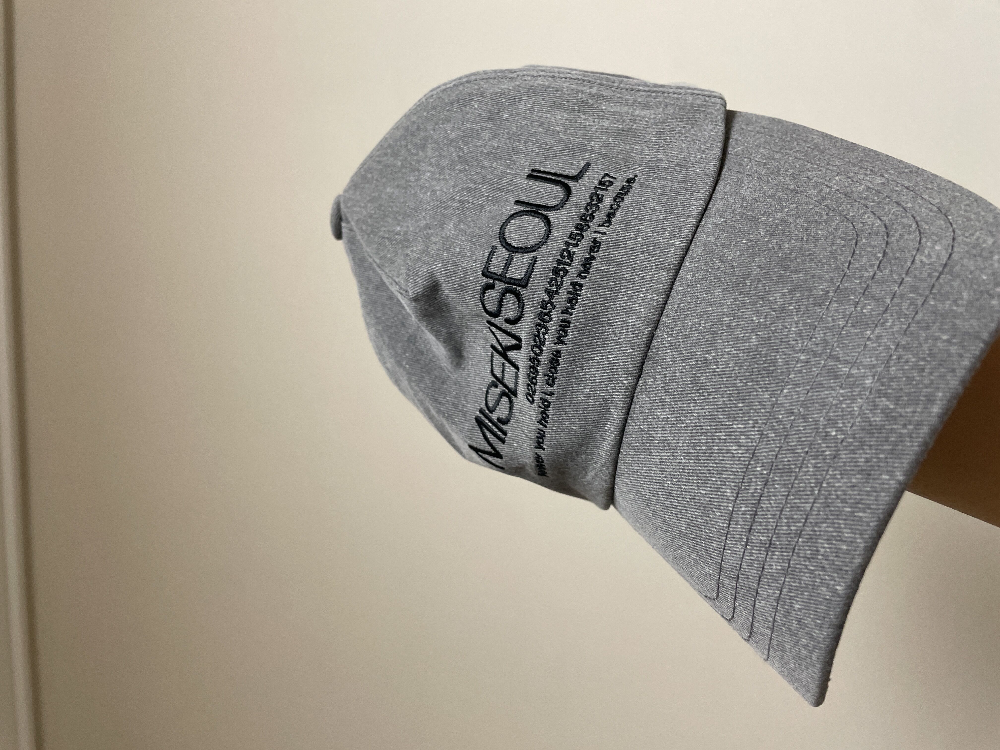 Misekiseoul logo ball cap CHARCOAL - 감도 깊은 취향 셀렉트샵