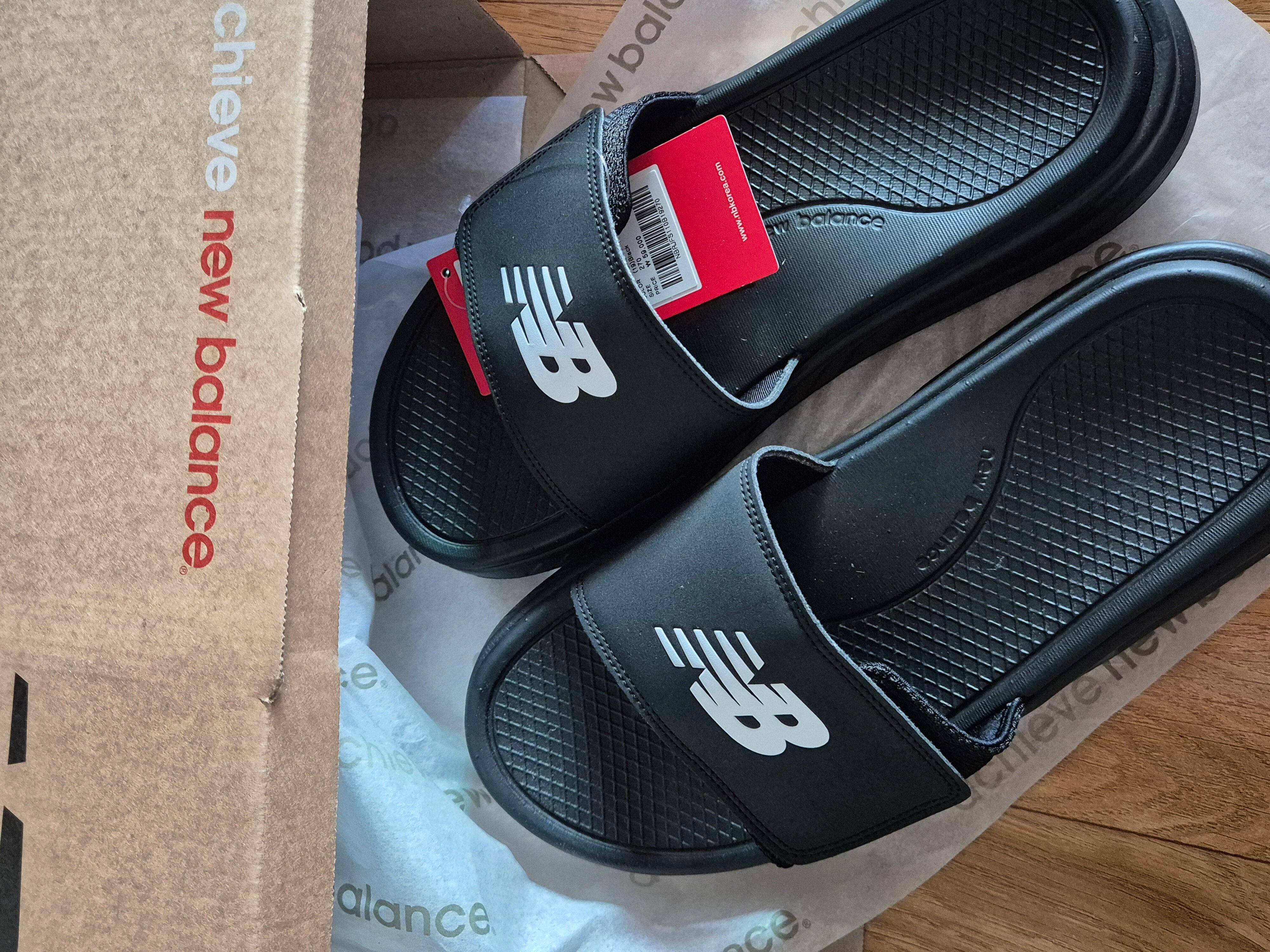 ★New Balance★ NBRJFS110B NB CUSHIONING SLIDE SD1501BK3 BLA New Balance Cushioning Slides 'Black' SD1501BK3