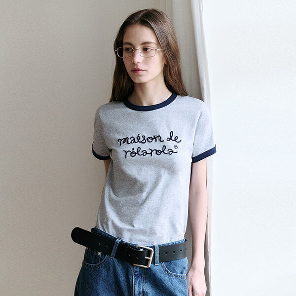 [rolarola] NUBASIC TENCEL HALF ティシャツ set *韓国人気 ヌベーシックテンセルハーフTシャツセット GRAY - ROLAROLA | 60