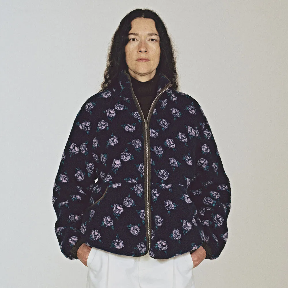 [3차] Rose Fleece Jumper (Navy)