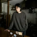 웨어러블 피그먼트 오버핏 맨투맨 티셔츠 MMT142-Z / 3color M