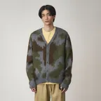 모헤어 가디건 Jungle Digi Camo