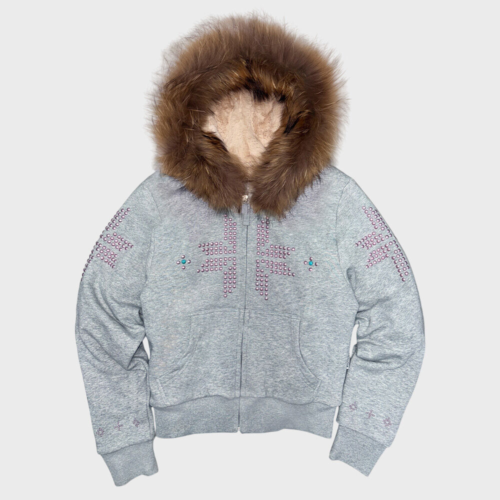Fur Trimming Hooded Zip-Up Melange Gray - 감도 깊은 취향 셀렉트샵 29CM