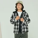 어센틱 체크 후드 점퍼 블랙 CK2503JU32BK