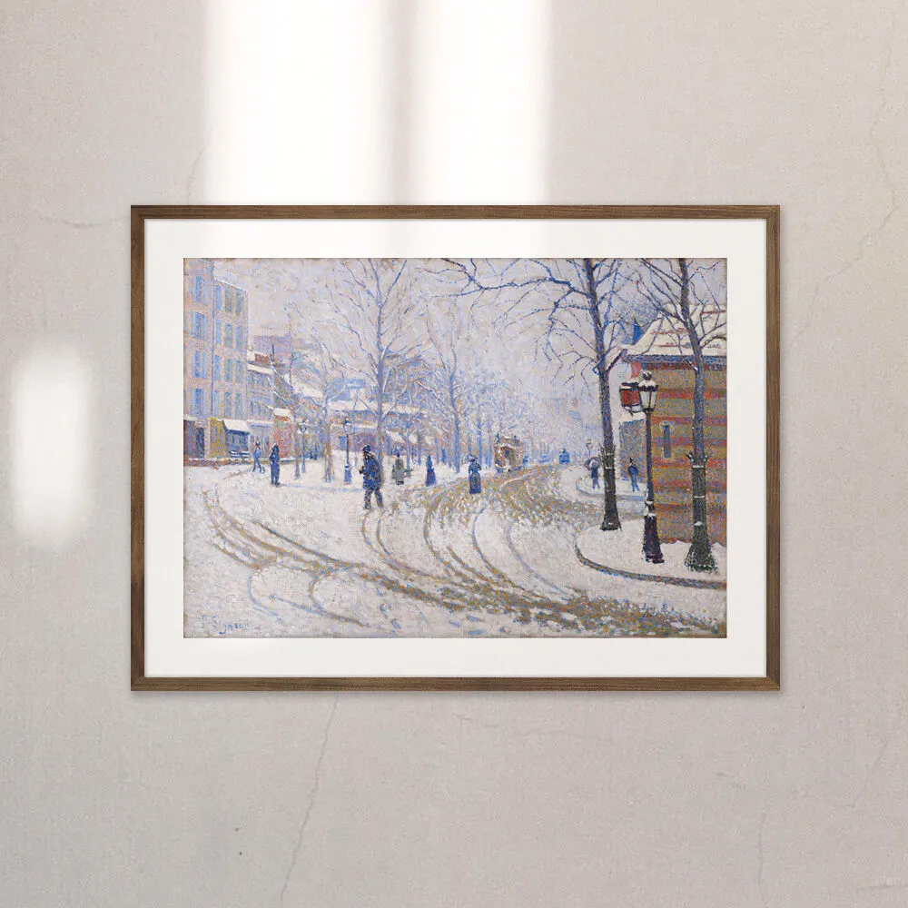 Signac Snow 액자 Snow, Boulevard de Clichy, Paris / 폴 시냑(Paul Signac) - 감도 깊은 취향 셀렉트샵 ...