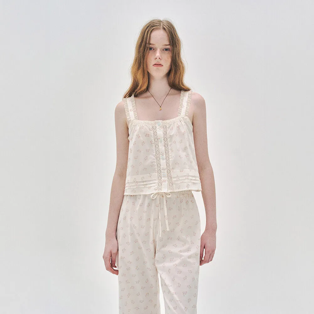 [하트시그널 오영주 PICK] [SET] 020A 마이포니 슬리브리스 탑 & 앵클 팬츠