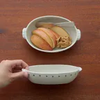 [소로이샵] 도트 타원 그라탕기 17cm