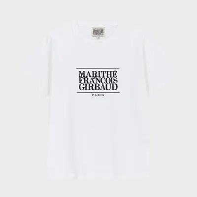 W CLASSIC LOGO TEE white