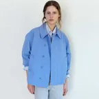Oversized Half Jacket(Blue)